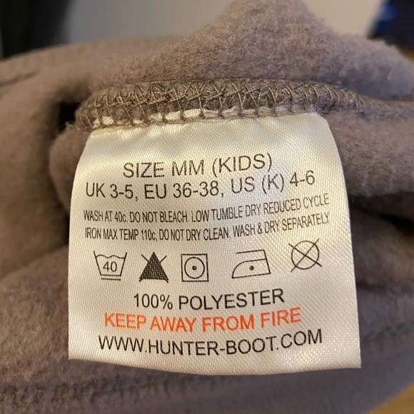 HUNTER Navy Tall Rain Boots with Fleece Socks, Bag - Picture 11 of 15